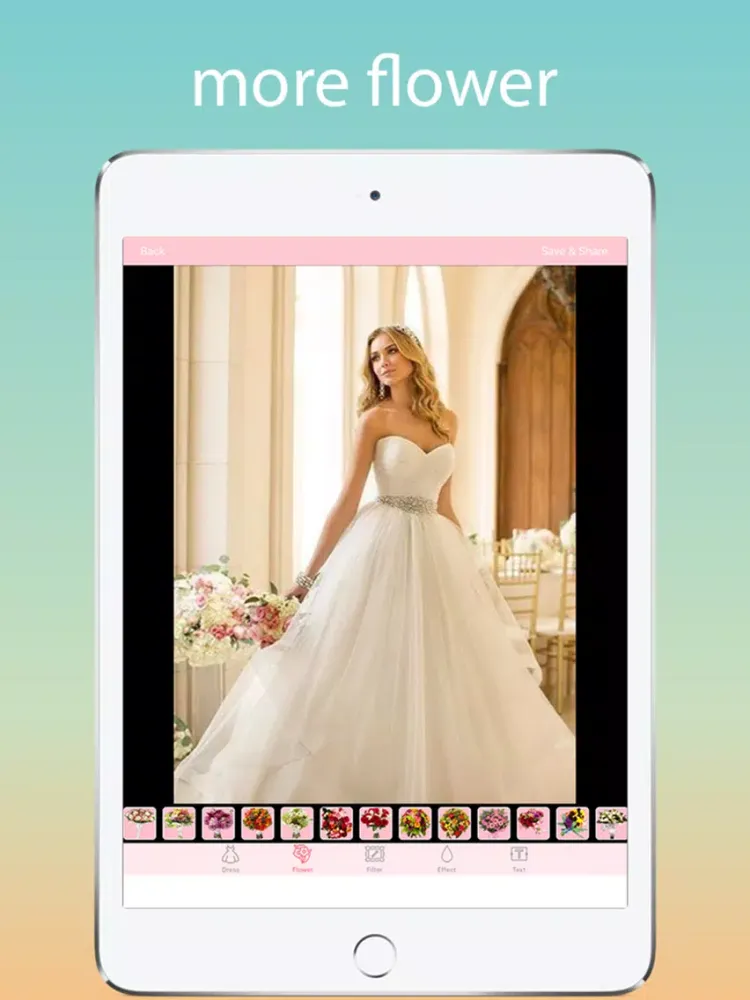 wedding dress up - you make wedding pics beauty iPad  Screenshots