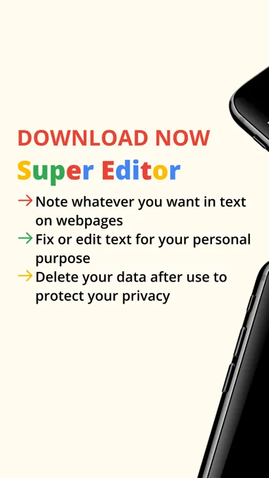 Ảnh chụp màn hình của Super Editor - Edit text pages