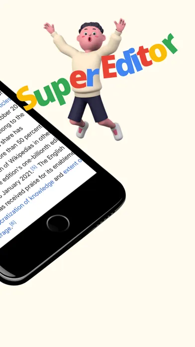 Ảnh chụp màn hình của Super Editor - Edit text pages