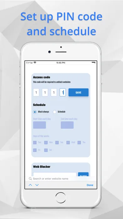 Web Blocker - block web pages سکرین شاٹس