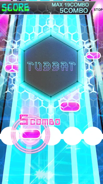 ภาพหน้าจอของ リズムゲーム - TUBEAT チュービート、音ゲー