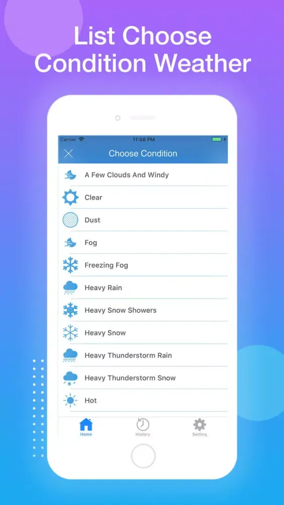 Capturas de pantalla de Create Fake Weather