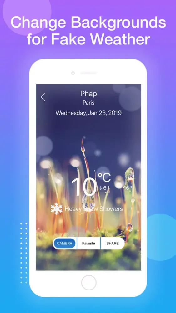Capturas de pantalla de Create Fake Weather