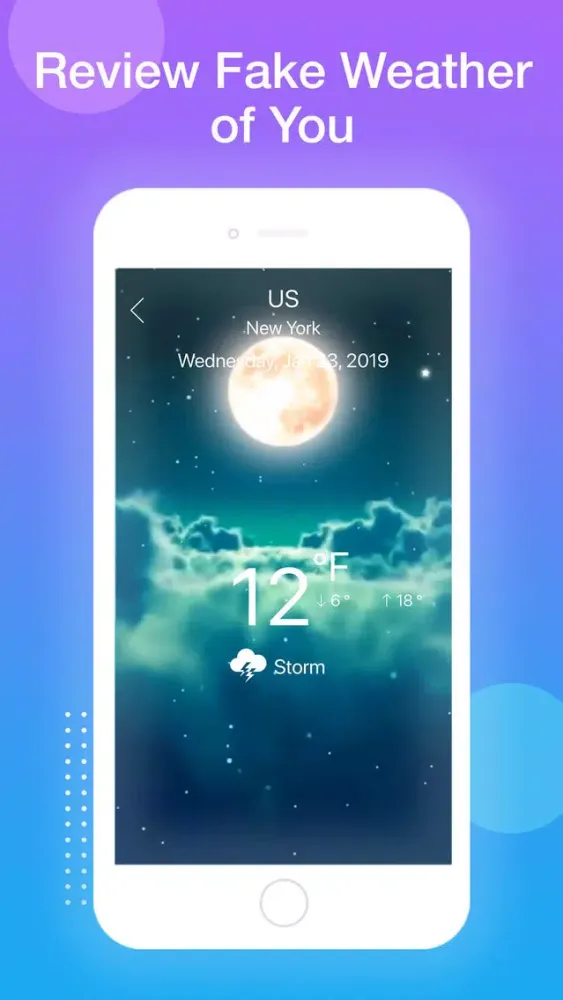 Capturas de pantalla de Create Fake Weather