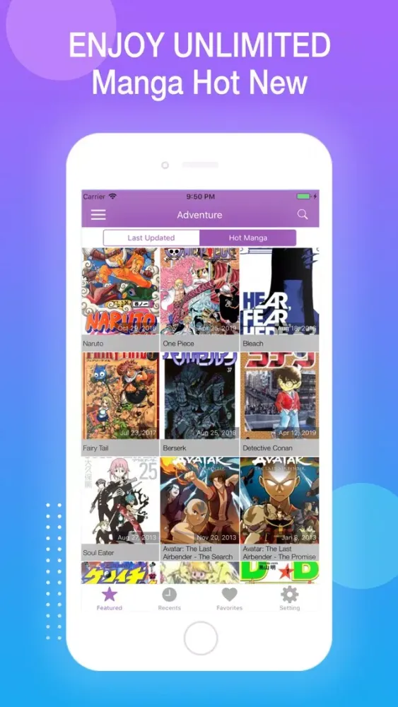 Captures d'écran de Manga Reader - Read Online