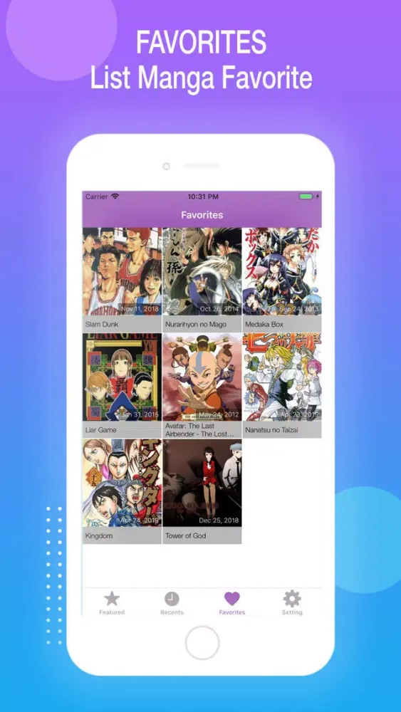 Captures d'écran de Manga Reader - Read Online