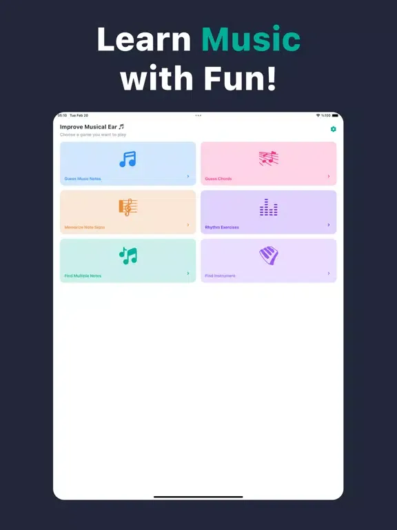 Captures d'écran de MusicalEar: Improve Music Ear iPad 