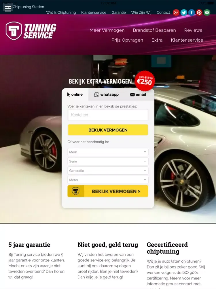 Screenshot di Tuning Service iPad 