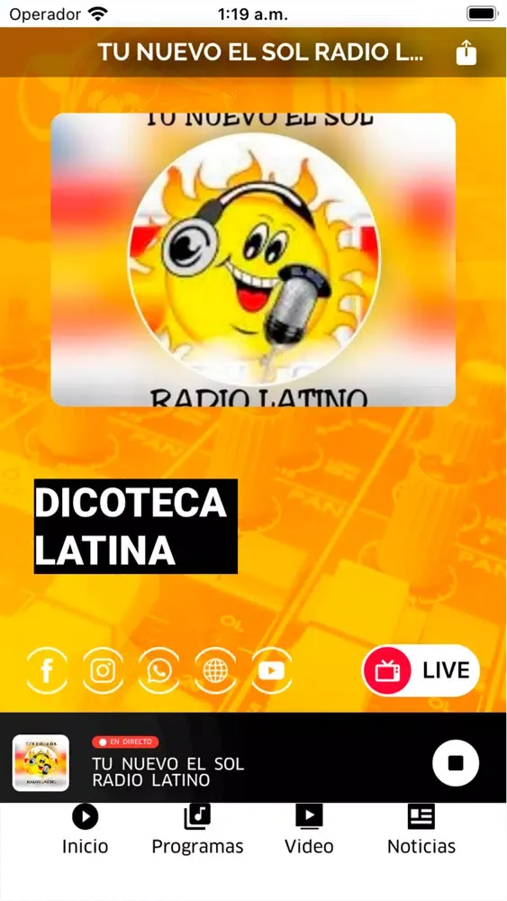 Tu Nuevo El Sol Radio Latino Screenshots