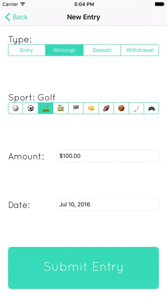 DFS Portfolio: A Money Tracking Tool for Daily Fantasy Sports Screenshots