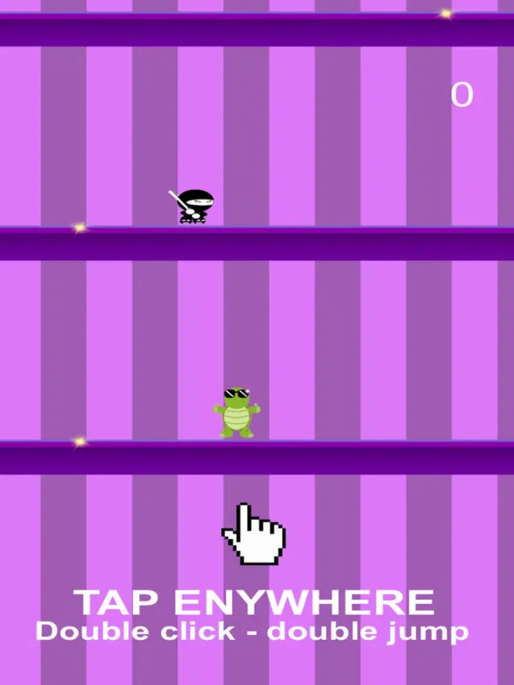 Turtles Jump vs Ninja Mutant iPad  스크린샷