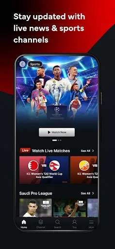 Xstream Play: Movies & Cricket Screenshots