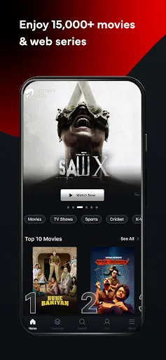 Xstream Play: Movies & Cricket Screenshots
