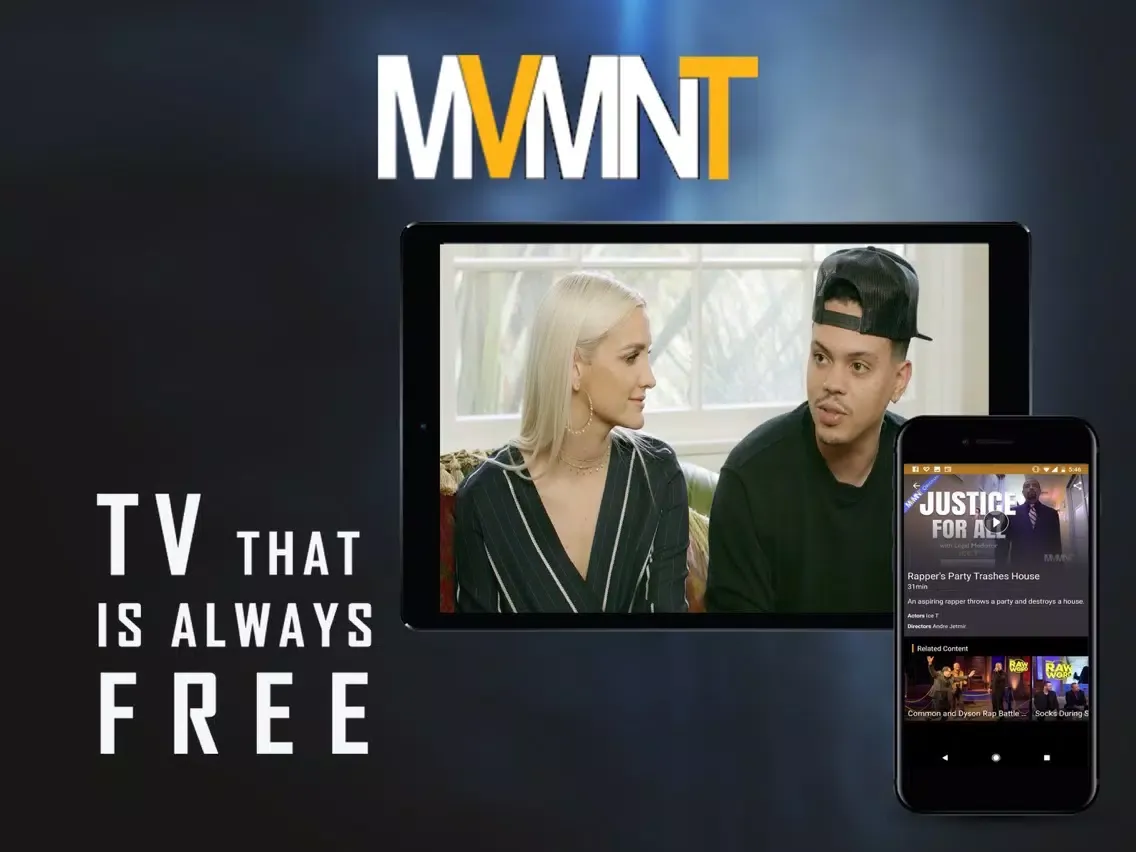 Tangkapan layar MVMNT TV iPad 