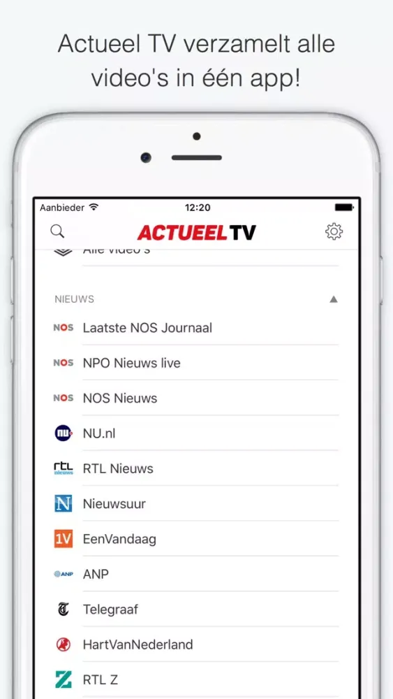 Tangkapan skrin Actueel TV