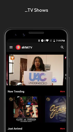 Capturas de pantalla de Airtel TV