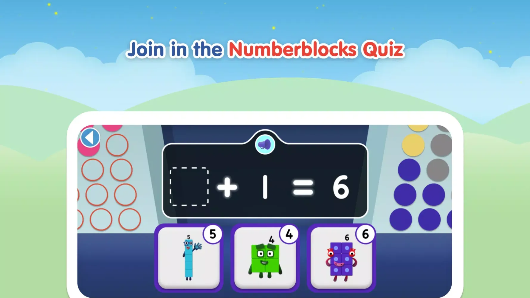 Capturas de tela do Numberblocks World