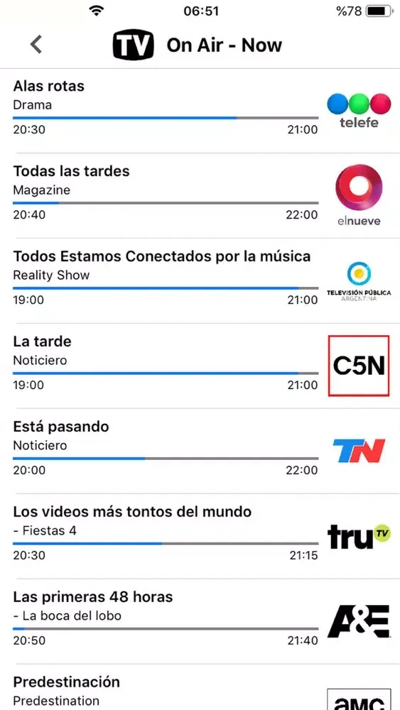 Capturas de pantalla de Argentina TV Schedule & Guide