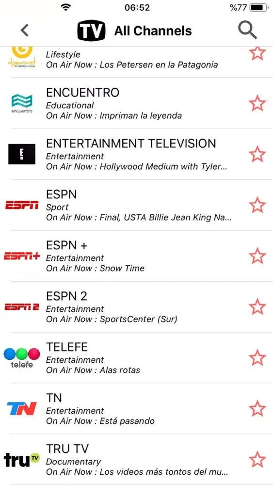 Capturas de pantalla de Argentina TV Schedule & Guide