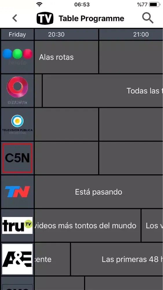 Capturas de pantalla de Argentina TV Schedule & Guide