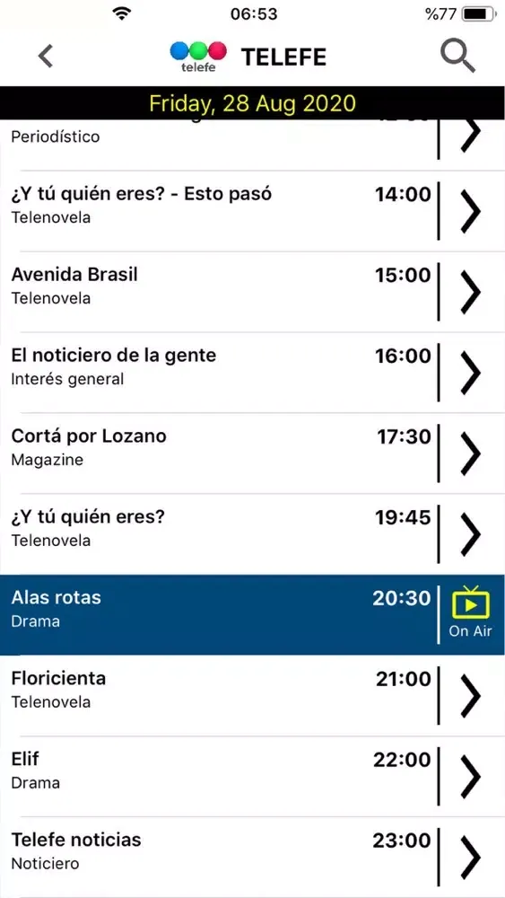 Capturas de pantalla de Argentina TV Schedule & Guide