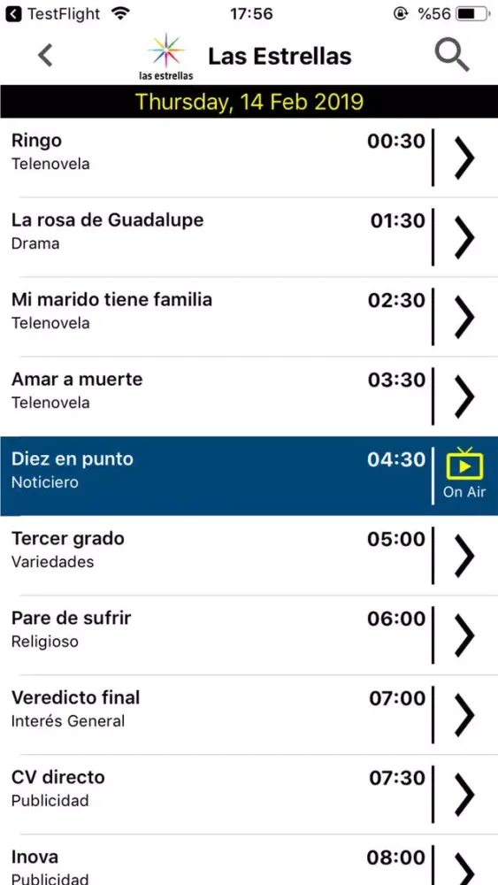 Capturas de pantalla de Mexico TV Schedule & Guide