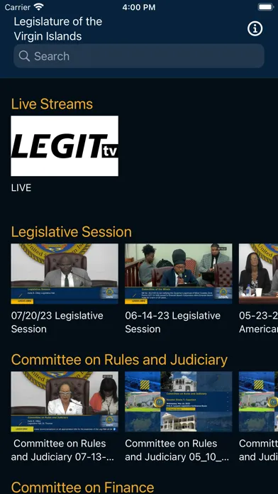 USVI Legislature Ekran Görüntüleri