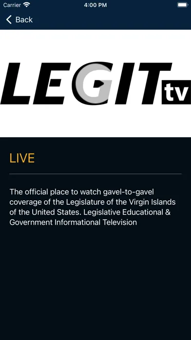 USVI Legislature Ekran Görüntüleri