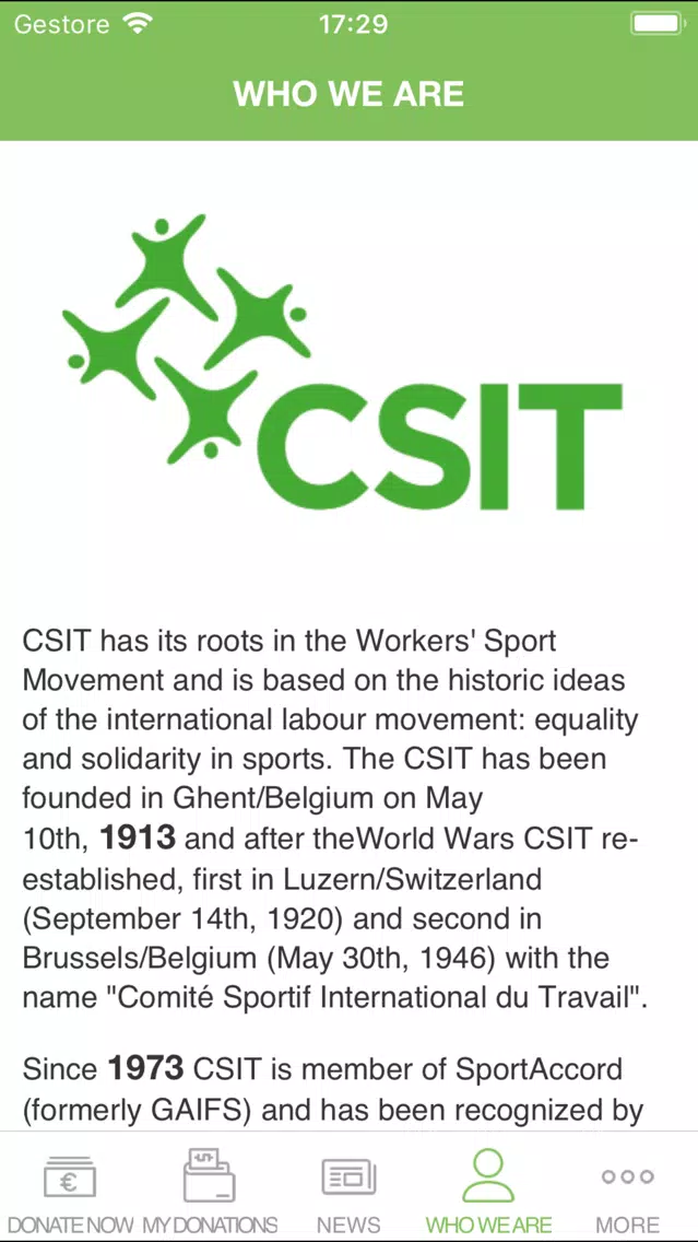CSIT SOLIDARITY FUND 스크린샷