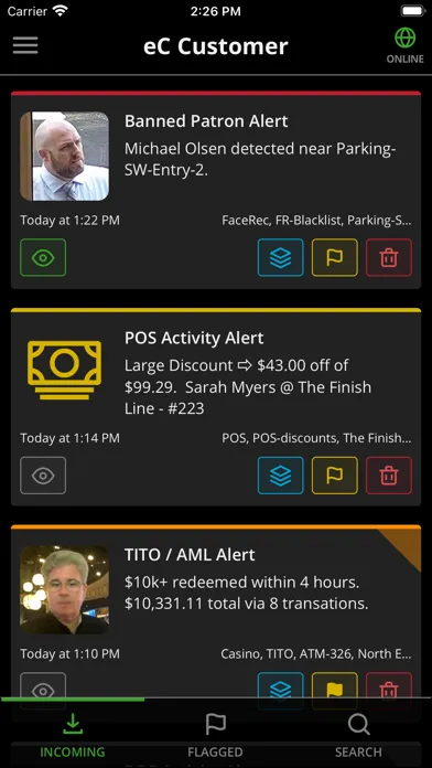 Скриншоты eConnect Alerts