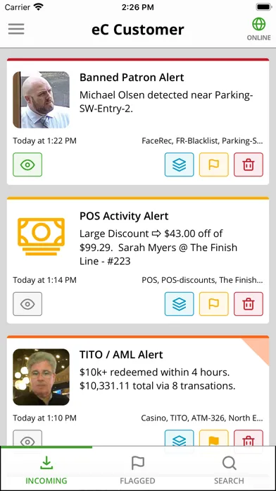 Скриншоты eConnect Alerts