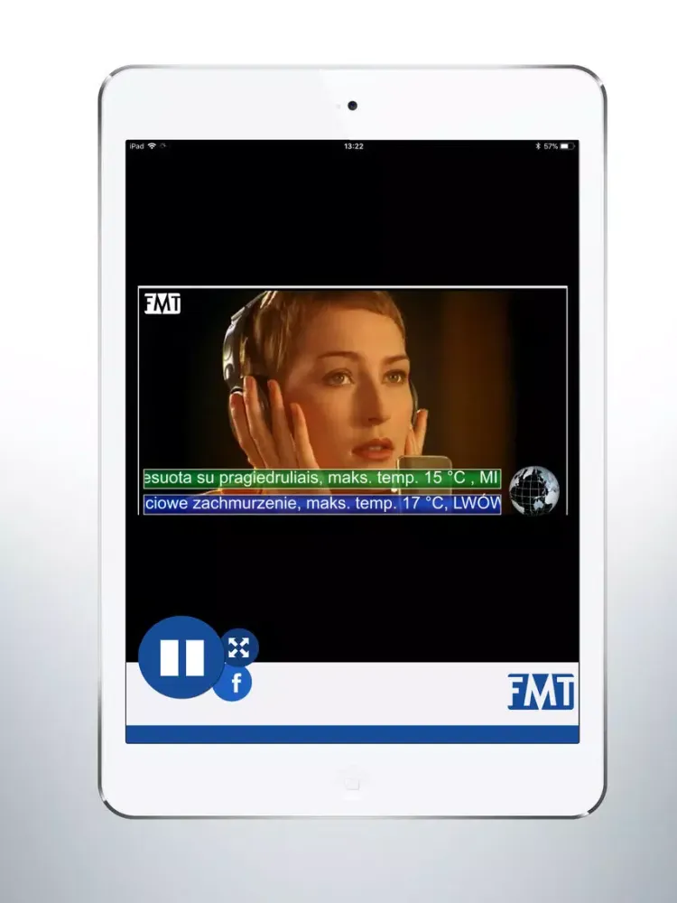 Capturas de tela do FMT.TV iPad 