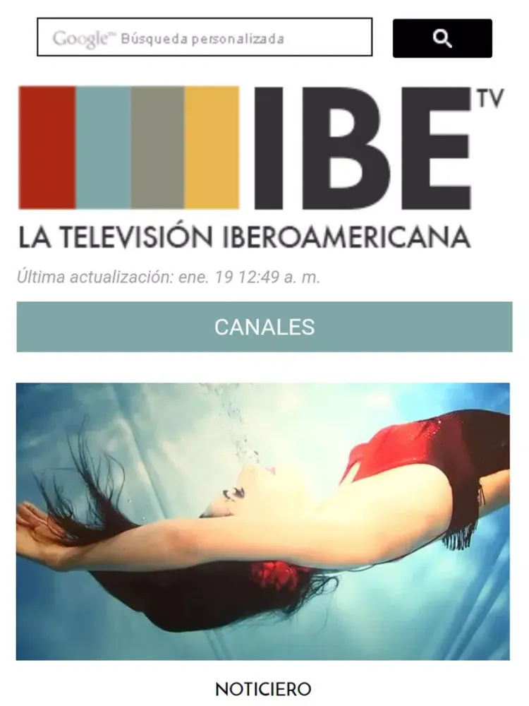 Capturas de tela do IBE.TV iPad 