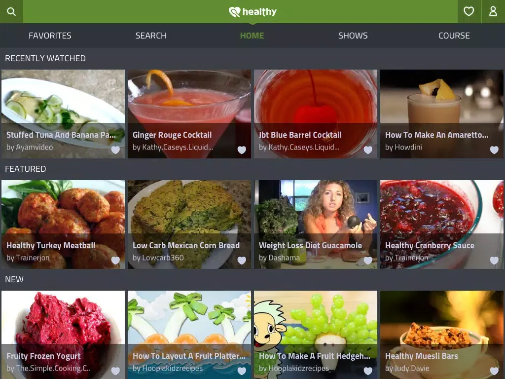 Tangkapan layar Healthy recipes with videos iPad 