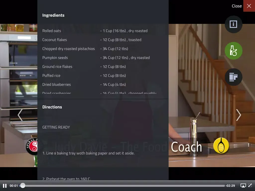 Tangkapan layar Healthy recipes with videos iPad 