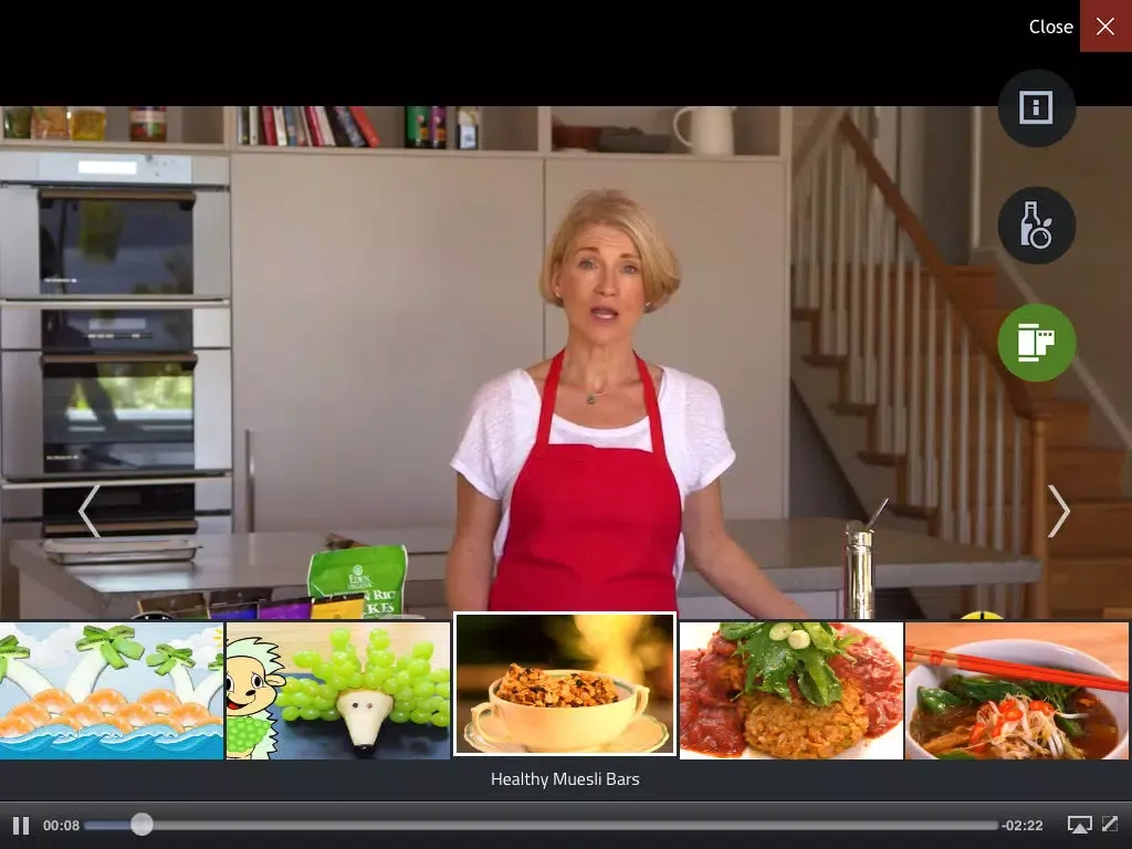Tangkapan layar Healthy recipes with videos iPad 