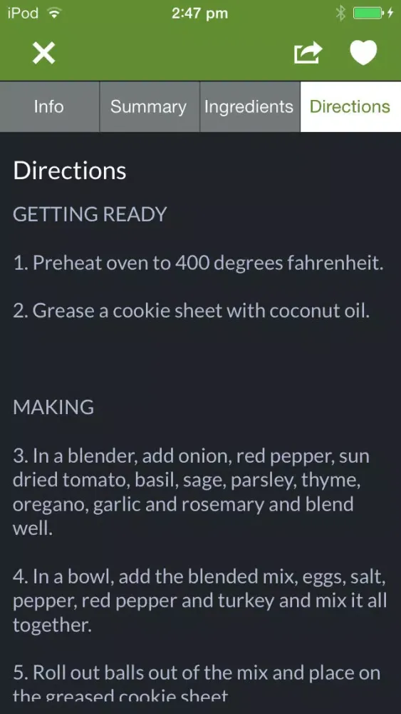 Tangkapan layar Healthy recipes with videos
