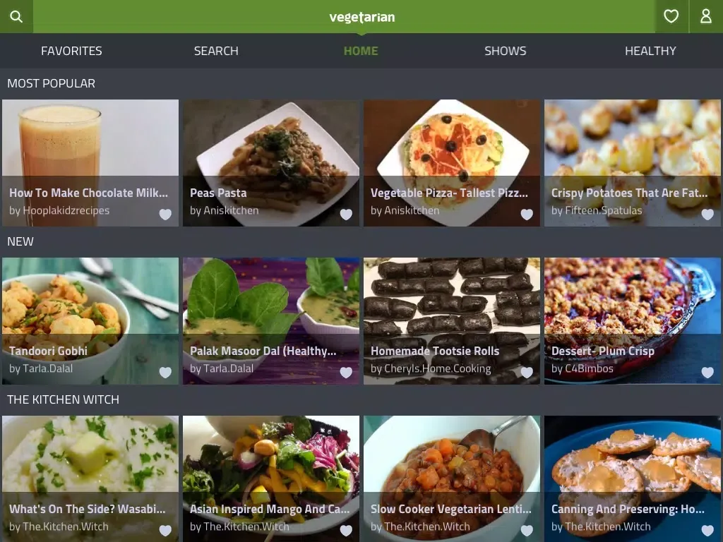 Vegetarian Recipes By Fawesome iPad  Screenshots