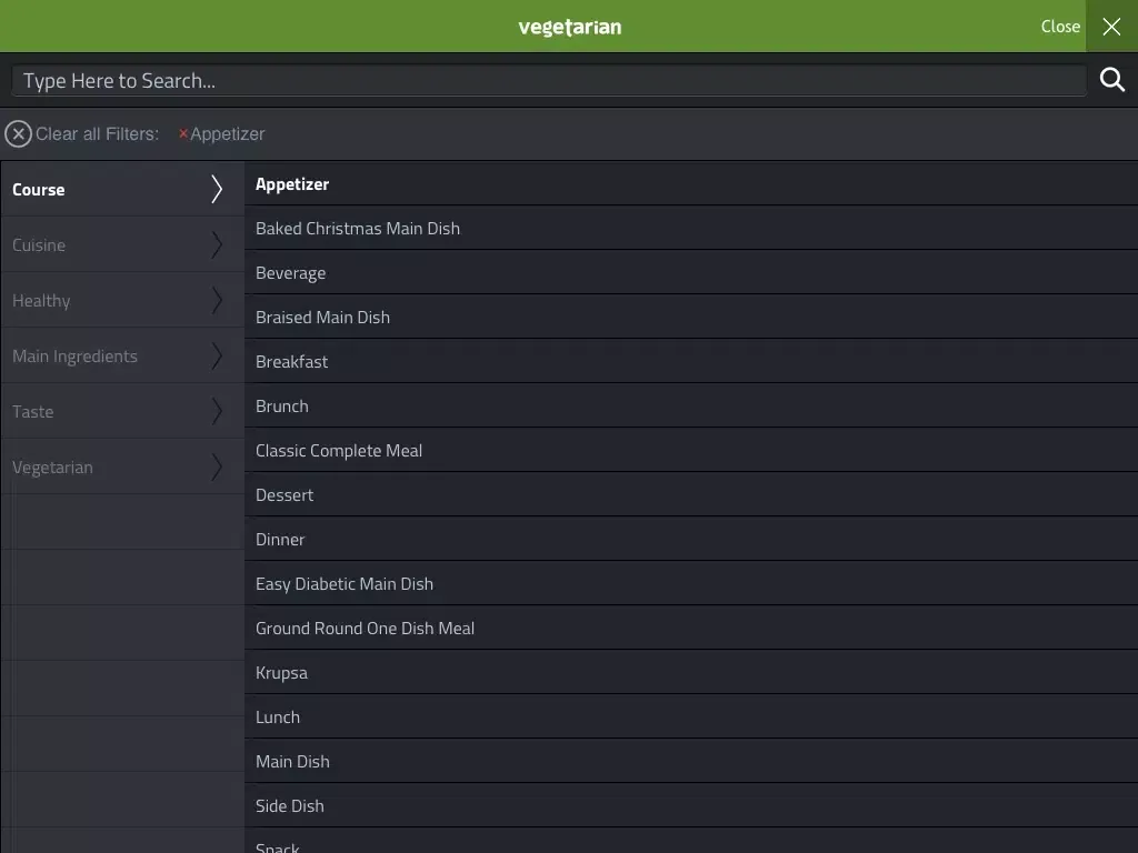 Vegetarian Recipes By Fawesome iPad  Screenshots