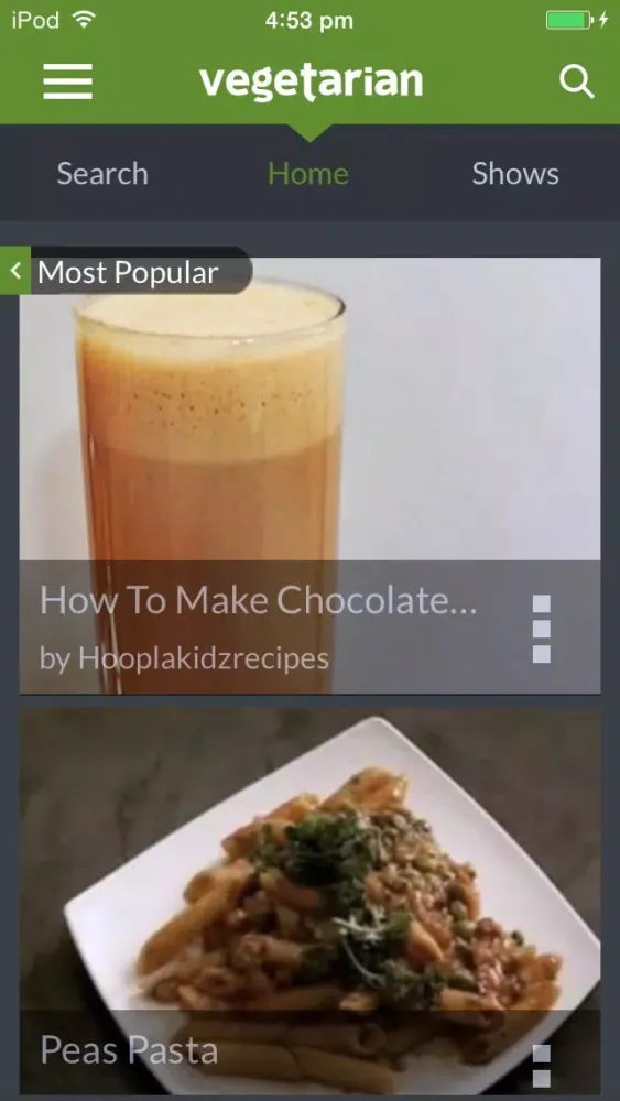 Vegetarian Recipes By Fawesome Screenshots