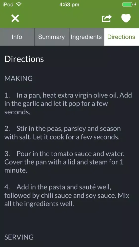Vegetarian Recipes By Fawesome Screenshots