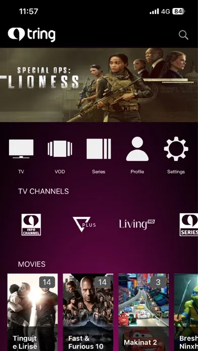 Tring TV Ekran Görüntüleri