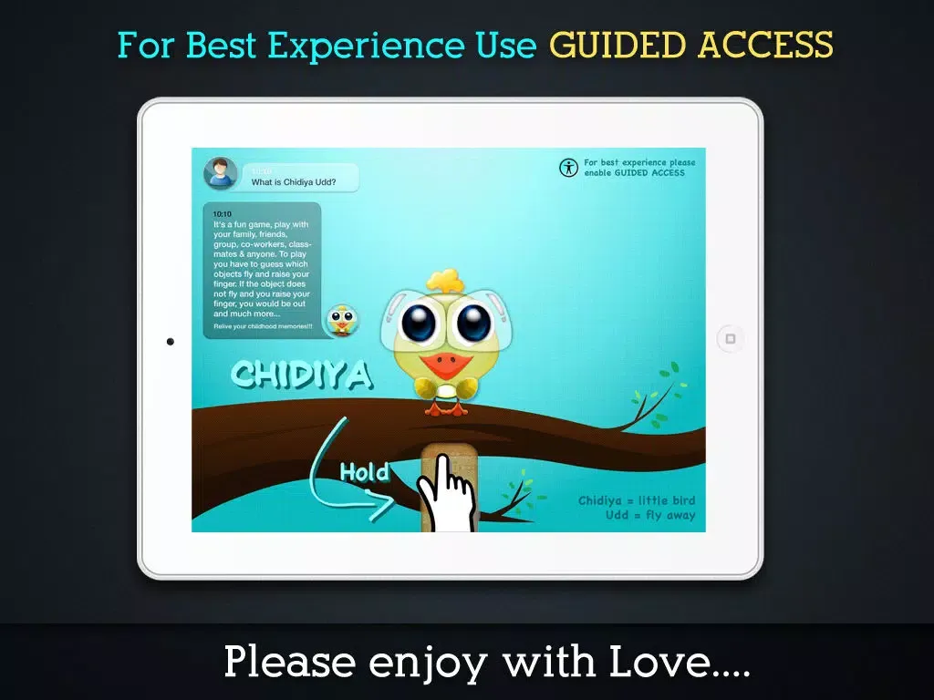 Tangkapan layar Chidiya Udd iPad 
