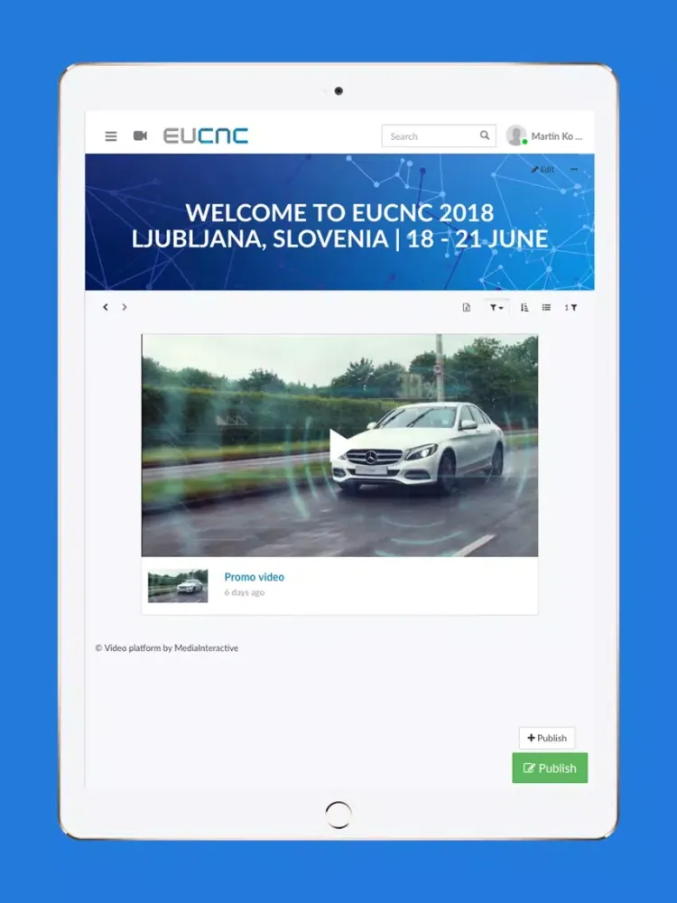 Capturas de pantalla de EuCNC 2018 iPad 