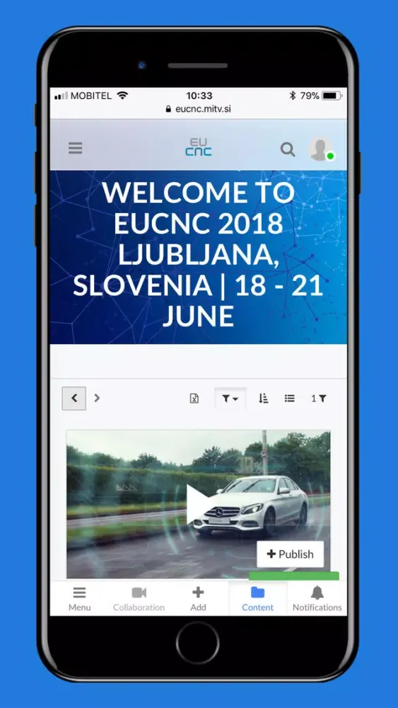 Capturas de pantalla de EuCNC 2018