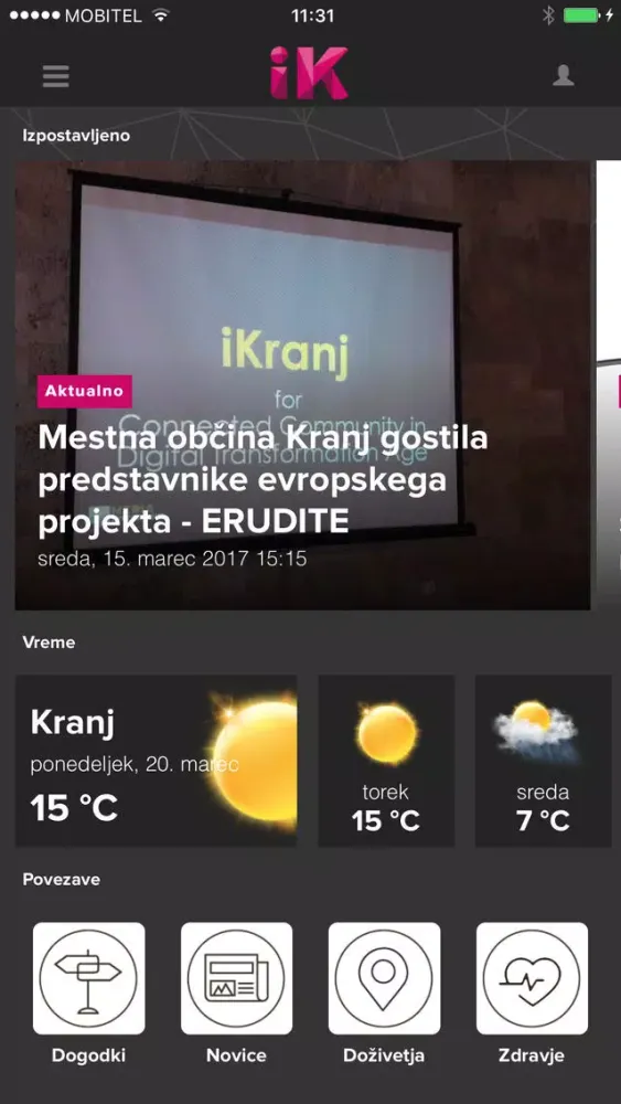 Tangkapan skrin iKranj plus