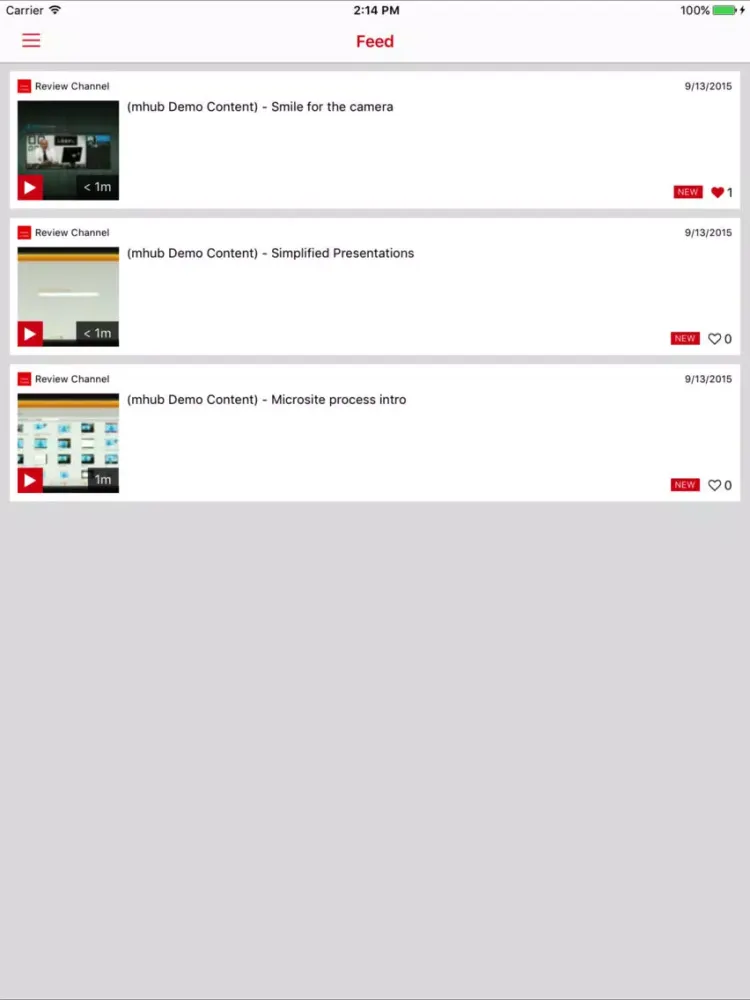 Tangkapan skrin Risk Insider iPad 