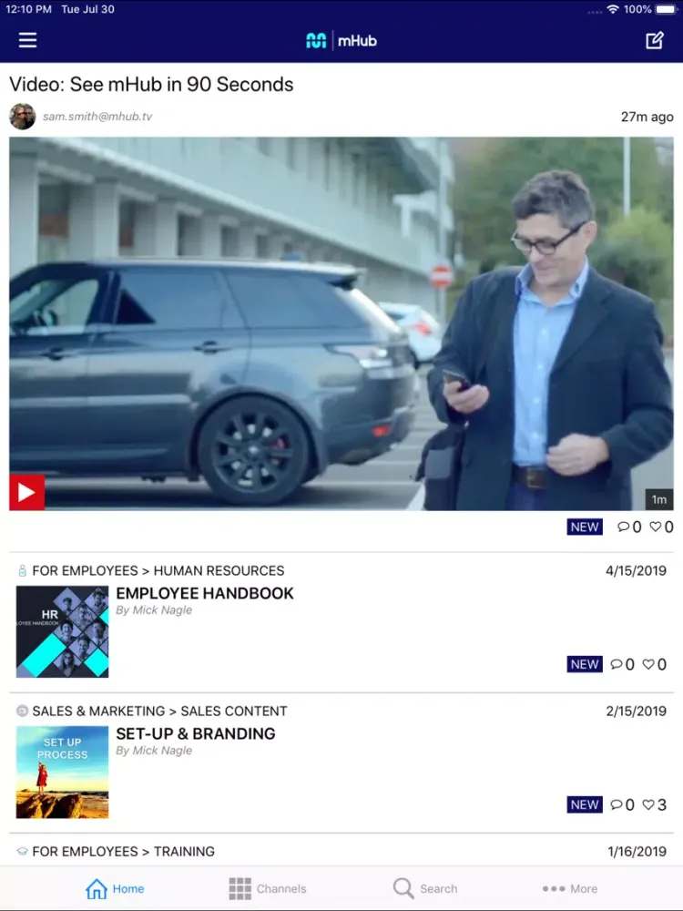 mHub Connect iPad  Ekran Görüntüleri