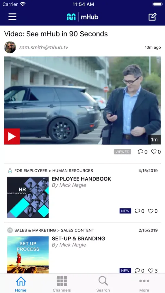 mHub Connect Ekran Görüntüleri