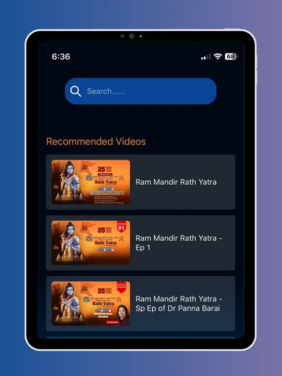 Ảnh chụp màn hình của BHARAT TV iPad 